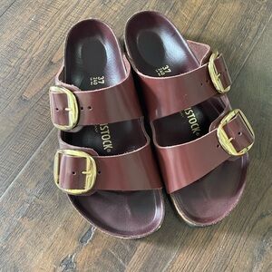 Chocolate brown Birkenstock size 37